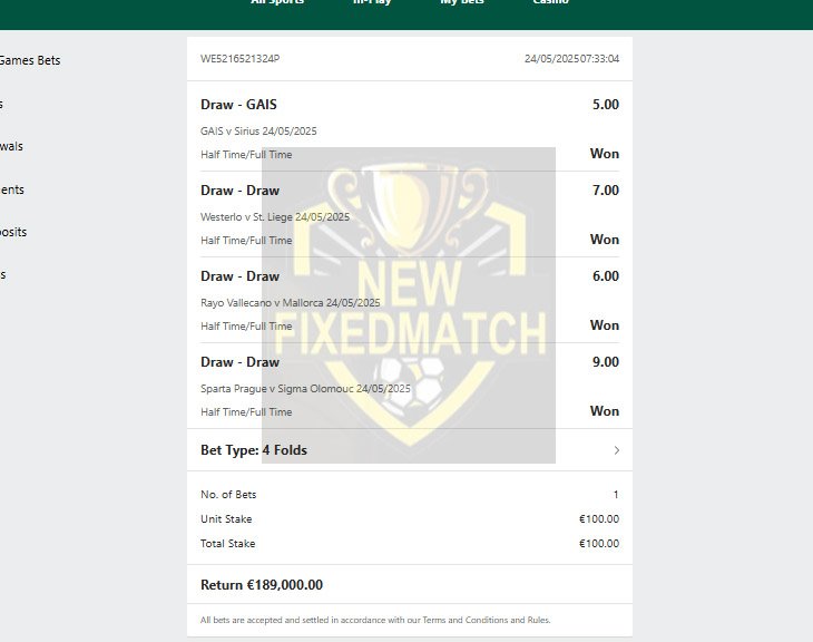 Fixed Match 100% Sure