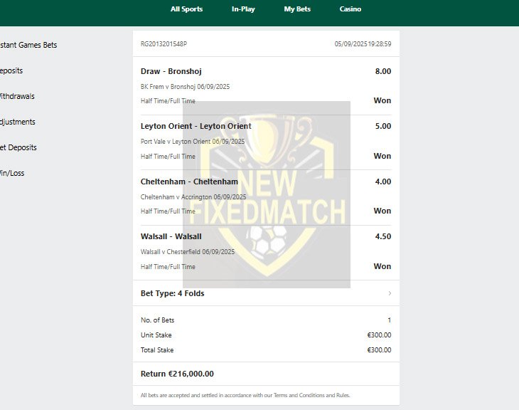Soccer Fixed Match